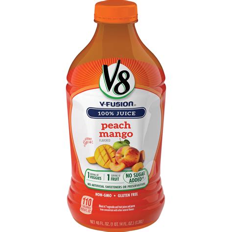 V8 Juice V-Fusion Peach Mango