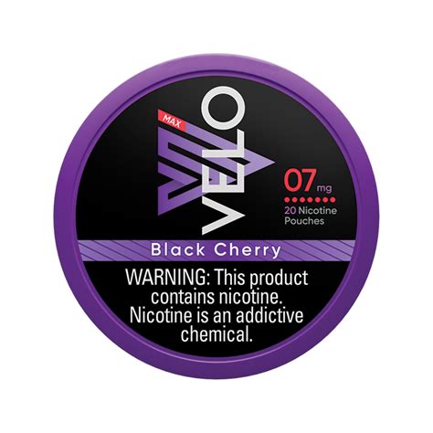 VELO Nicotine Pouch Max Black Cherry commercials