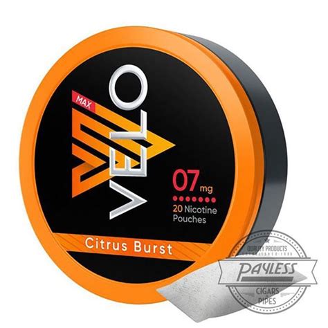 VELO Nicotine Pouch Max Citrus Burst logo