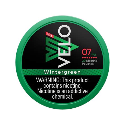 VELO Nicotine Pouch Max Wintergreen logo