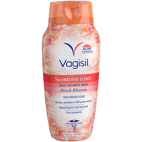Vagisil Scentsitive Scents Peach Blossom Daily Intimate Wash logo