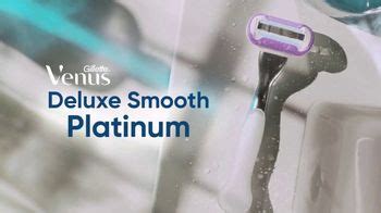 Venus Deluxe Smooth Platinum TV Spot, 'A Smooth Shave Worthy of Your Skin'
