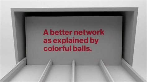Verizon TV Spot, 'A Better Network as Explained by Colorful Balls'