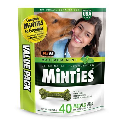 VetIQ Minties Dental Treats for Dogs logo