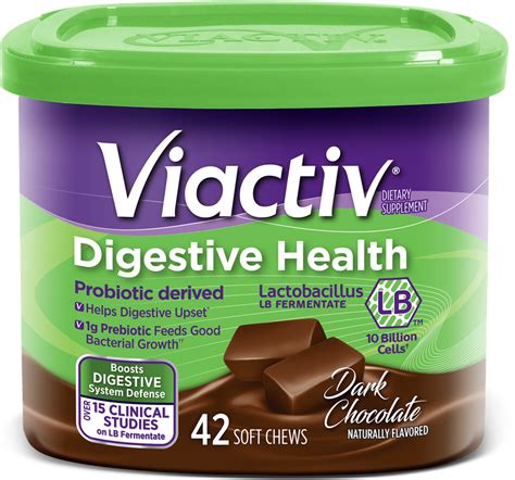 Viactiv Digestive Health Dark Chocolate logo