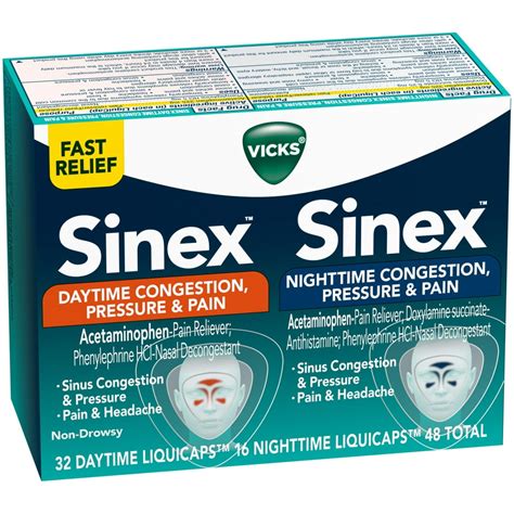 Vicks Sinex Daytime Congestion, Pressure & Pain Liquicaps logo