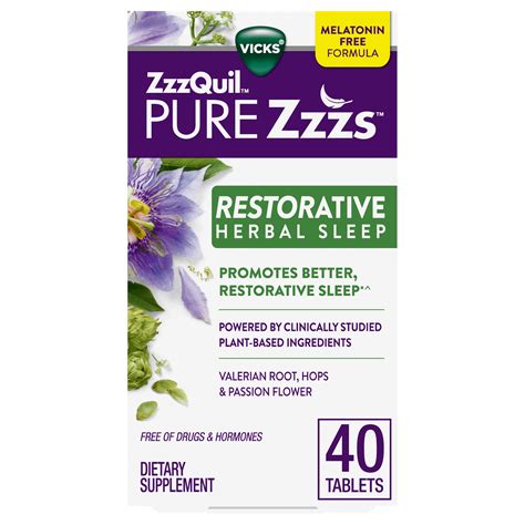Vicks ZzzQuil PURE Zzzs Restorative Herbal Sleep