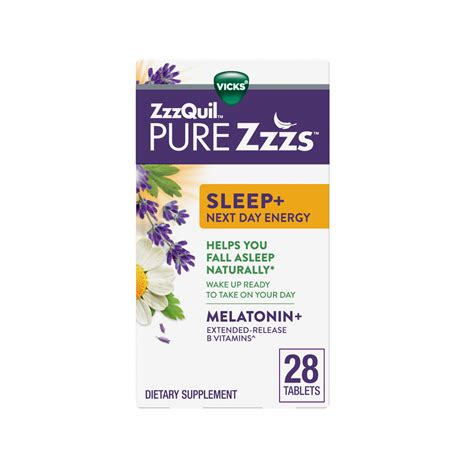 Vicks ZzzQuil PURE Zzzs Sleep+ Next Day Energy Tablets logo