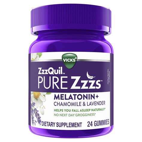 Vicks ZzzQuil Pure Zzzs Melatonin Gummy Sleep-Aid Chamomile & Lavender Kidz logo