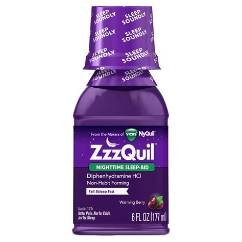 Vicks ZzzQuil ZzzQuil Warming Berry Liquid commercials