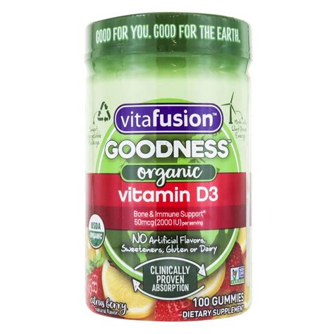 VitaFusion Organic Vitamin D3