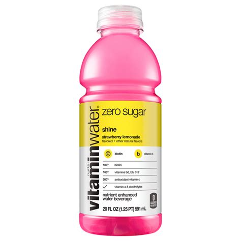 Vitaminwater Shine Strawberry Lemonade logo