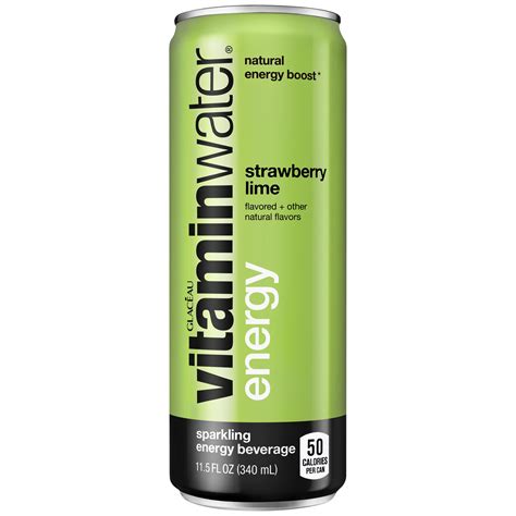 Vitaminwater Strawberry Lime Sparkling Energy Drink logo