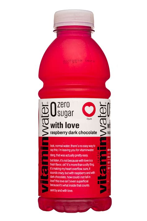 Vitaminwater Zero Sugar With Love Raspberry Dark Chocolate logo