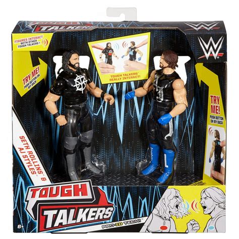 WWE (Mattel) Tough Talkers Seth Rollins & AJ Styles 2-Pack