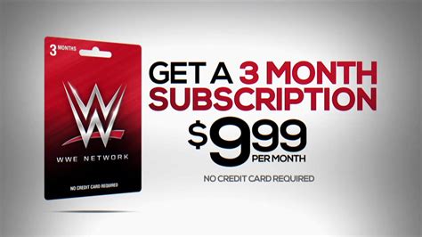 WWE Network Gift Card commercials