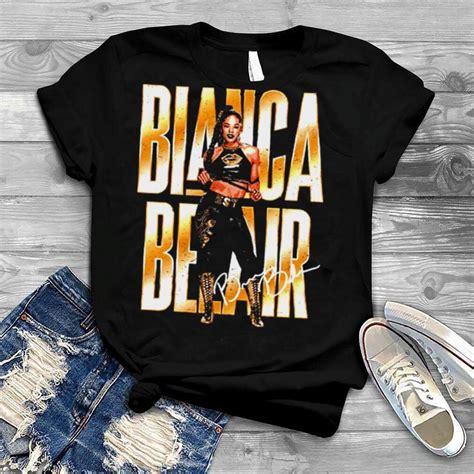 WWE Shop Black Bianca Belair Gurl! Uh. Uh. T-Shirt logo