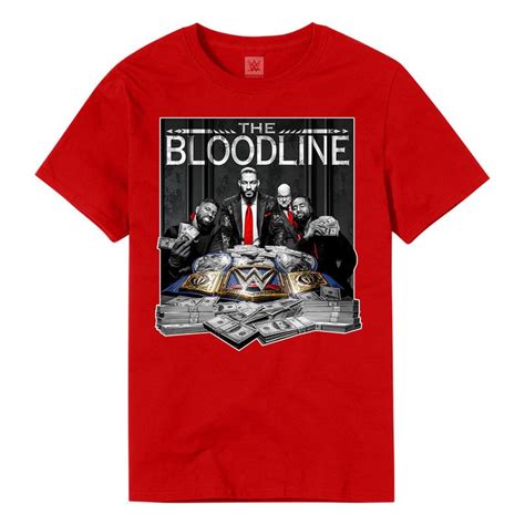 WWE Shop Red The Bloodline Snapback Hat logo