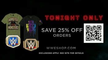 WWE Shop TV Spot, 'Bold, Inspired and Powerful: Save 25 Off Orders' created for WWE Shop
