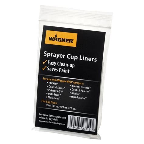 Wagner Paint Sprayer Cup Liners logo
