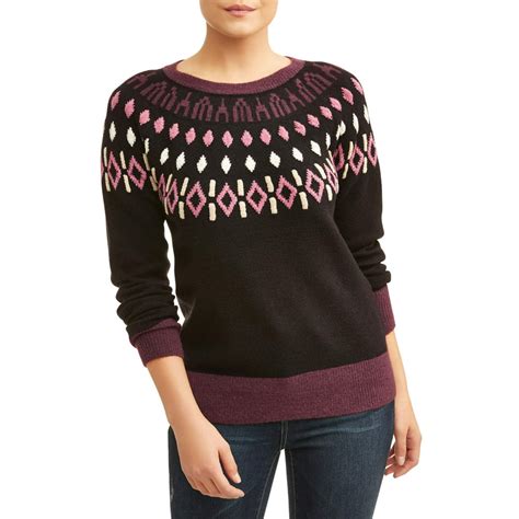 Walmart Time and Tru Fair Isle Women's Sweater