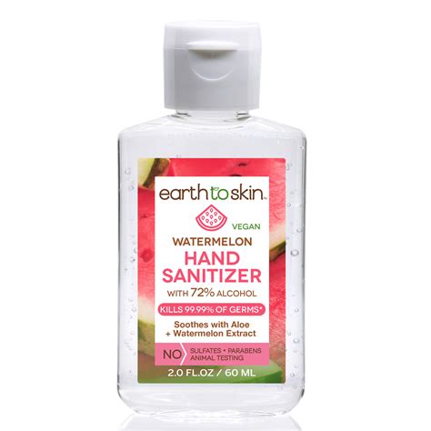 Walmart Watermelon Earth to Skin Hand Sanitizer Gel logo