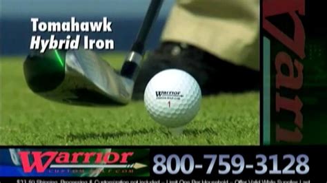 Warrior Custom Golf TV Spot, 'Exclusive Golf Balls' created for Warrior Custom Golf