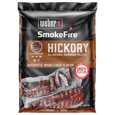 Weber SmokeFire Hickory Pellets logo