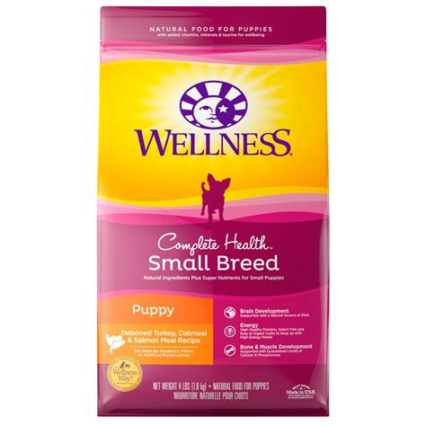 Wellness Pet Food Small Breed Complete Health Puppy Turkey, Oatmeal & Salmon Meal Recipe