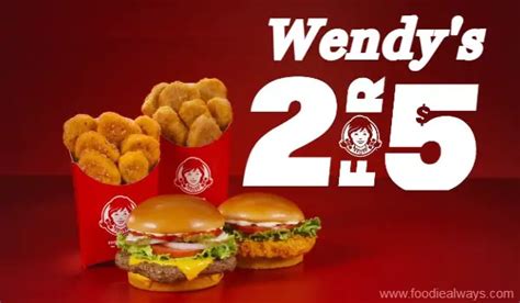 Wendy's 2 for $5 logo