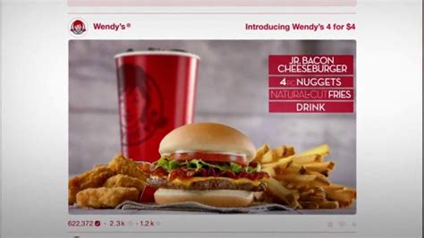 Wendy's 4 for $4 Meal TV Spot, 'Engagement Photo' featuring Chris Yule