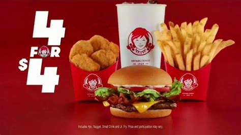Wendy's 4 for $4 Meal logo