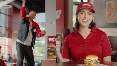 Wendy's TV Spot, 'Square Hamburger' Featuring Reggie Miller featuring Dandrell Scott