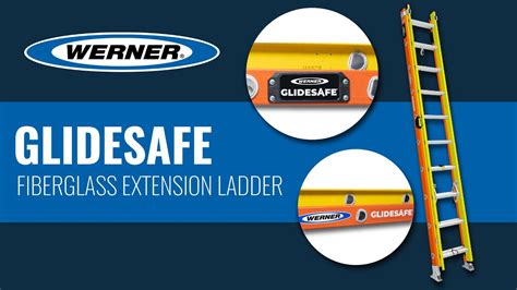 Werner GLIDESAFE Fiberglass Extension Ladder