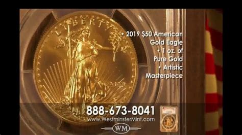 Westminster Mint $50 American Gold Eagle Coin TV commercial - Best-Selling