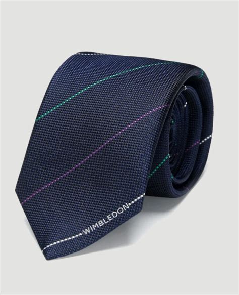 Wimbledon House Colour Woven Stripe Tie logo