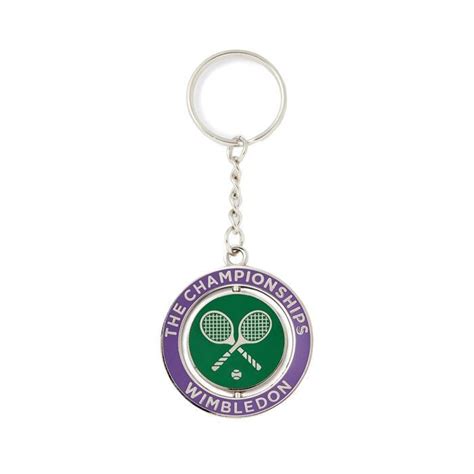 Wimbledon Spinning Championships Logo Keyring logo