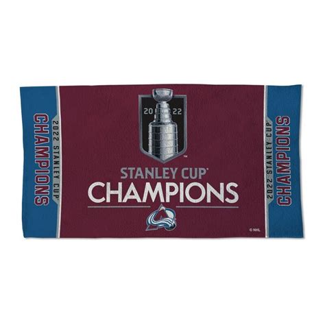 WinCraft Colorado Avalanche 2022 Stanley Cup Champions Locker Room On-Ice Towel logo