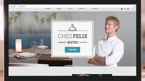 Wix.com TV Spot, 'Chef Félix Bistro'