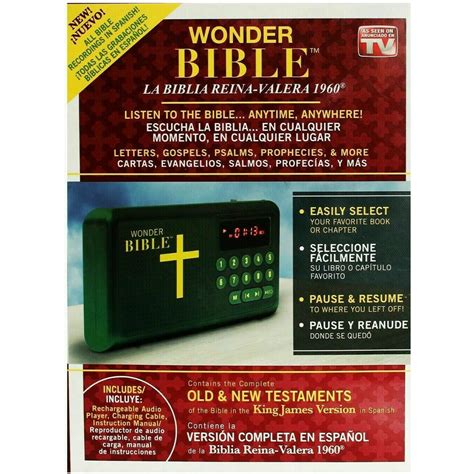 Wonder Bible Spanish RVR commercials