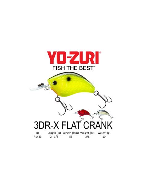 Yo-Zuri Fishing 3DR-X Flat Crank logo