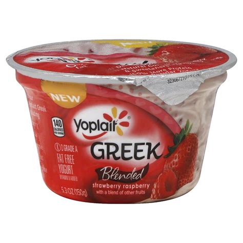 Yoplait Blended Strawberry Raspberry Greek Yogurt logo