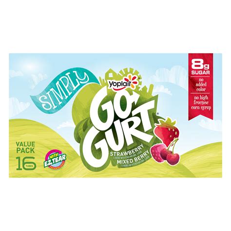 Yoplait Go-Gurt Berry & Strawberry Combo Pack logo