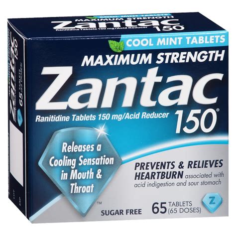 Zantac 150 Maximum Strength Cool Mint Tablets