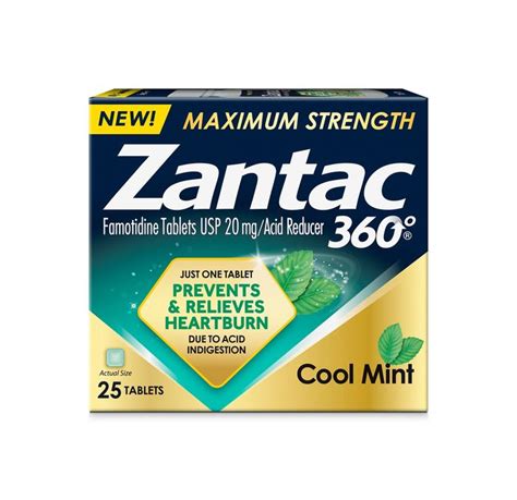Zantac Maximum Strength Cool Mint Tablets logo