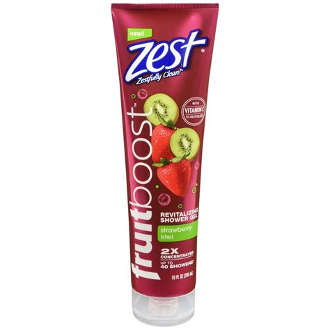 Zest Fruitboost Revitalizing Shower Gel: Strawberry Kiwi commercials