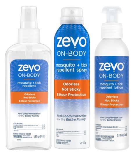 Zevo On-Body Mosquito and Tick Repellent Lotion