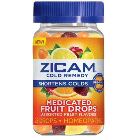 Zicam Cold Remedy Medicated Fruit Drops logo
