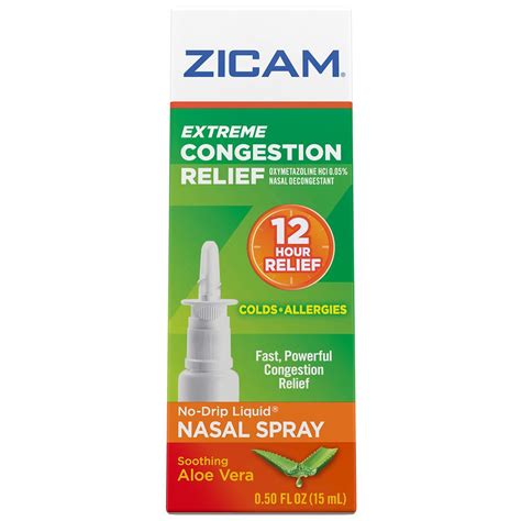 Zicam Extreme Congestion Relief No-Drip Liquid Nasal Gel logo