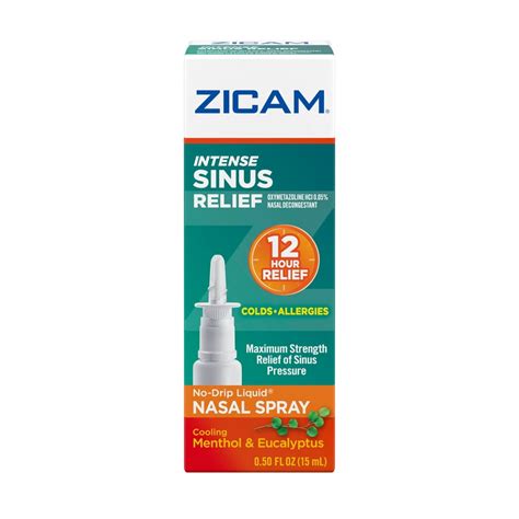 Zicam Intense Sinus Relief No-Drip Liquid Nasal Gel logo